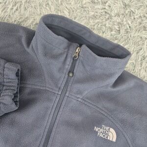 The North Face Mens M Gray WindWall Full Zip Fleece Jacket Softshell Coat